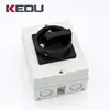 KEDU ZH-N432 16A 20A 25A 32A 40A 4 Pole IP67 Changeover Switch Isolation Swith With Protective Box