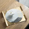 Darchin unique design high quality metal tray with Chinese elements stainless steel decorative tray for home decor