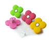 New Flower shape handle & Knob plastic zinc kids handle for cabinet