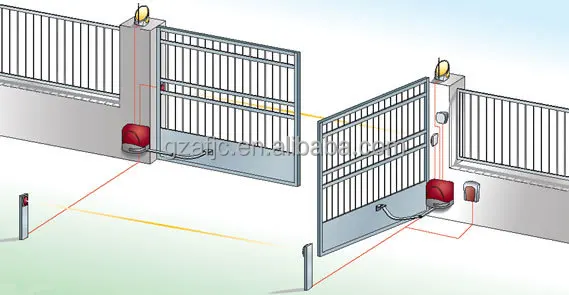 Guangzhou Arm  Type Swing Gate  Opener Automatic Swing Gate  