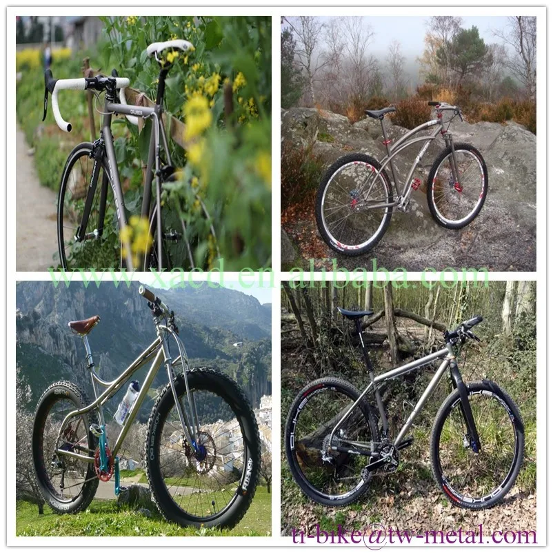 Best XACD titanium tandem bike frame with a tapered head tube, custom titanium tandem bicycle frames, cheap titanium bike frame 8