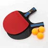 High quality short custom table tennis rackets good wood ping pong paddle set