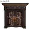 High quality swing double sash two leaf steel door