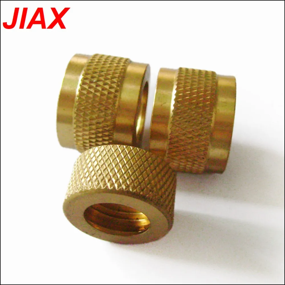 Custom M4 M5 M6 M8 M10 M14 Threaded Metal Brass Knurling Inserts