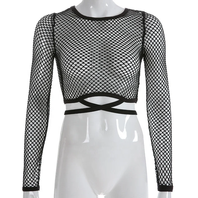 fishnet extreme crop top