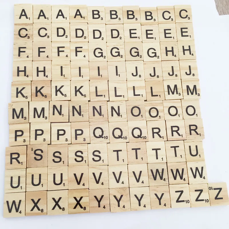 18 Diy Education Wooden Toys For Kids 100 Piece Vintage Style Wooden Scrabble Alphabet Letter Tiles Crafts Scrapbooking Party Buy Scrabble Wood Alphabet Printable Wood Scrabble Game Pieces Monogram Education Toys Product On Alibaba Com