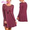 High quality guangzhou wine red long sleeves teenager sexy dresses women elegant