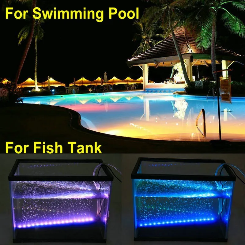 LED Strip 5050 IP68 Waterproof DC12V 60LED/M Outdoors LED Light Use Underwater for Swimming Pool, Fish Tank, Bathroom.