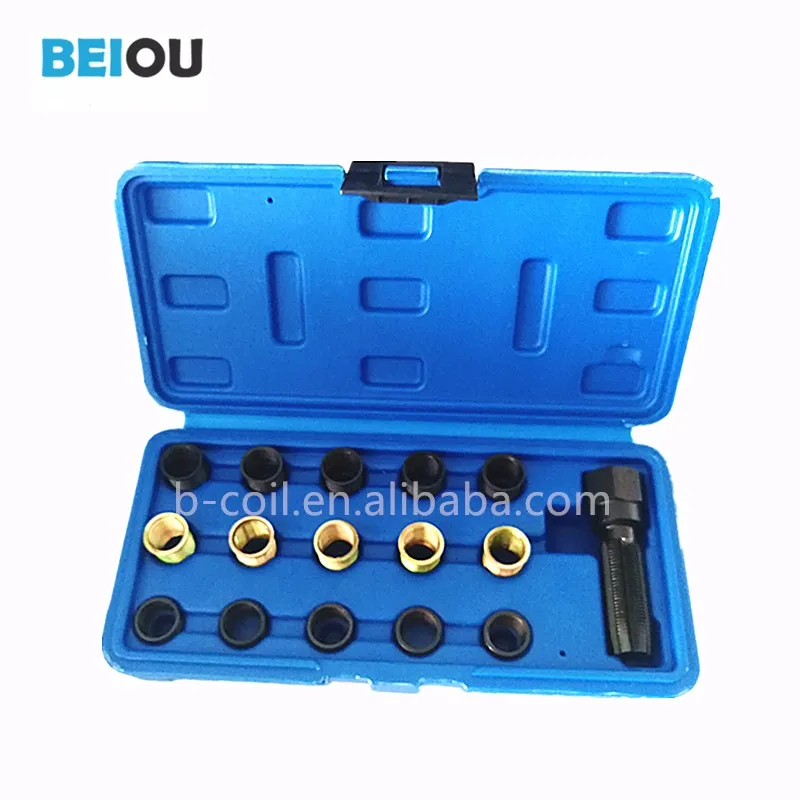 16pcs Spark Plug Rethread Repair Kit 14mm Auto Repair Tool Buy M14*1.