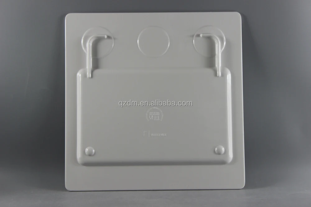 Food Grade Melamine Square Tray With Bowl Holder