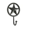 Rusty antique creative star shaped coat key hooks rack hardware for bedroom wall decoration