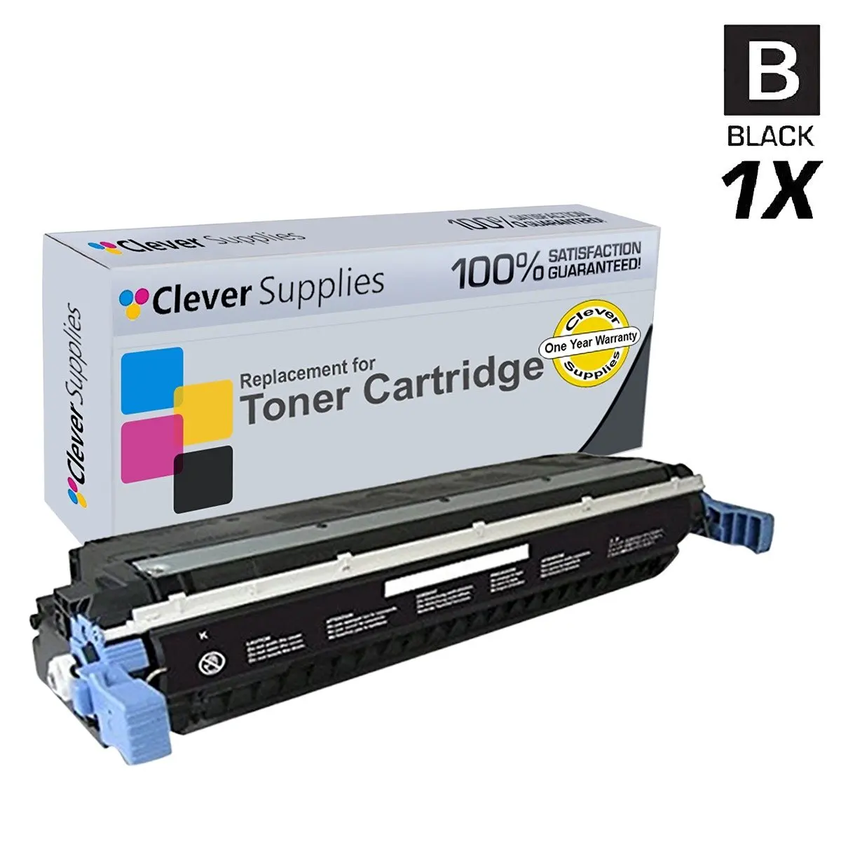Get Quotations · Clever Supplies© Compatible Replacement Toner Cartridges Black for HP 5550 (C9730A), HP