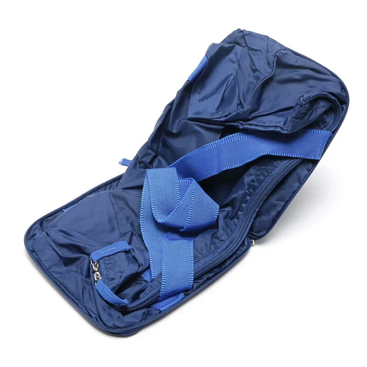 Nylon Polyester Folding Luggage Travel Bags Factory Design Large Capacity Waterproof Blue or Customized Reusable and Portable