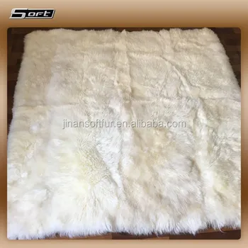 Natural White Square Sheepskin Area Rugs In Large Size Pure White Square Sheepskin Area Rugs