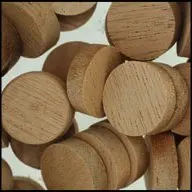 WIDGETCO 3/4" Mahogany Wood Plugs, Face Grain