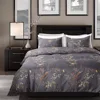 wholesale cheap polyester microfiber oem western dropship plant printed home sense promotion zip bedding set