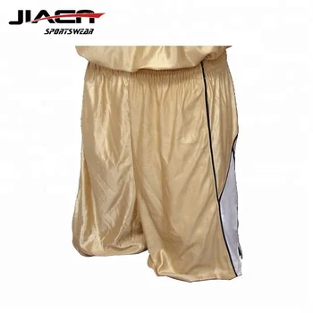 gold basketball shorts