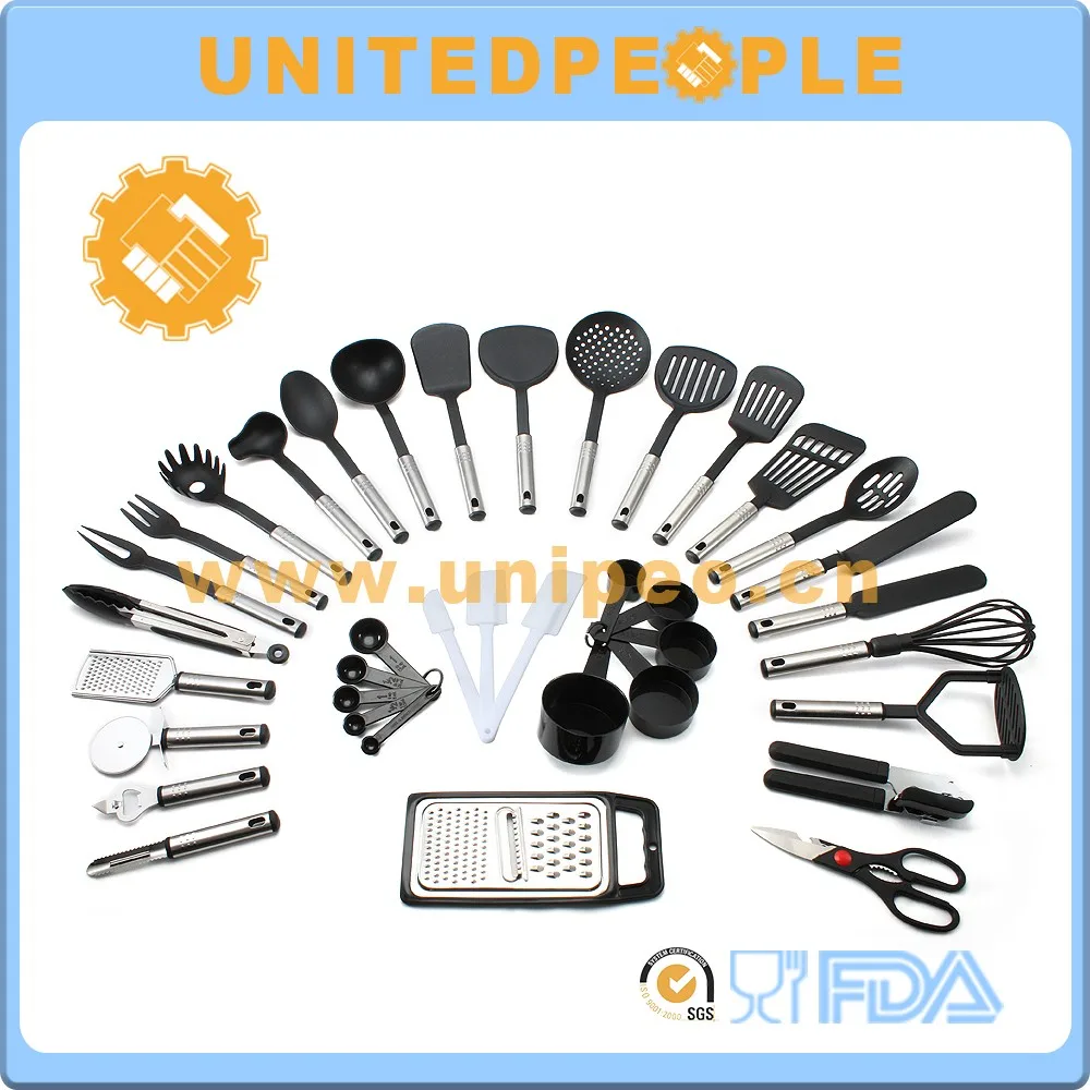 38pcs Lfgb Fda Food Safe Stainless Steel Silicone And Nylon Kitchen