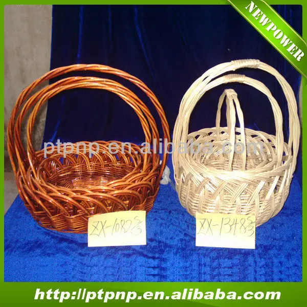 China Factory Wholesale Folk Wicker Basket With Handles Buy Wicker