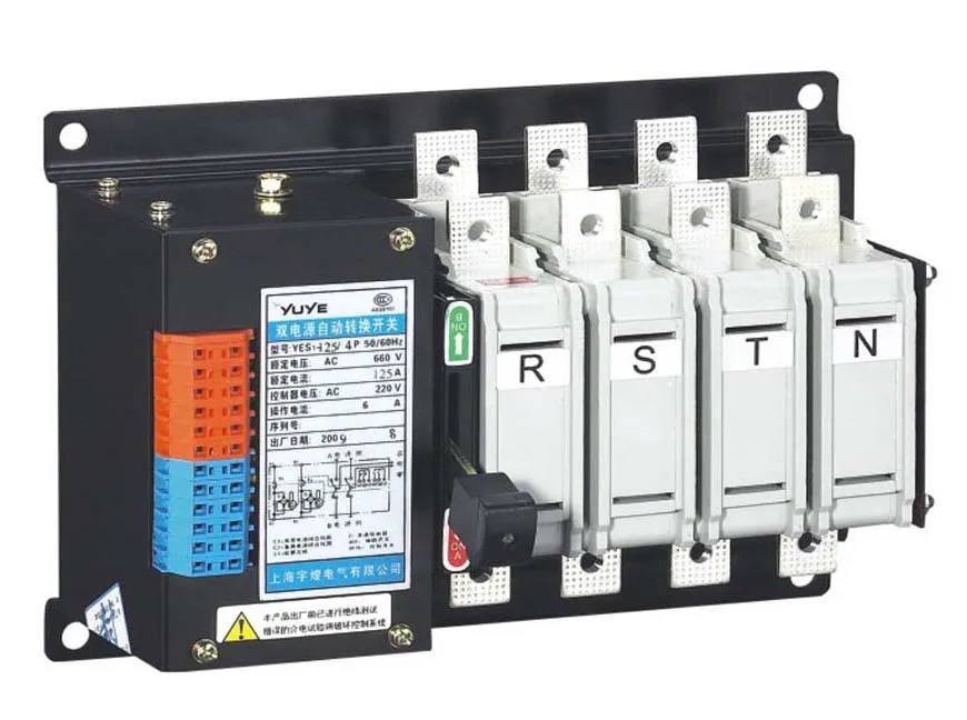 Solenoid type 125A N type Automatic Transfer Switches ATS /Automatic