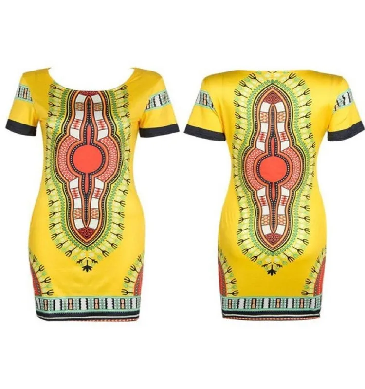 Women Traditional African Print Fitted Dashiki Bodycon Dress Buy