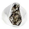 Meteorite Campo Del Cielo Rings, Silver Meteorite Campo Del Cielo Rings