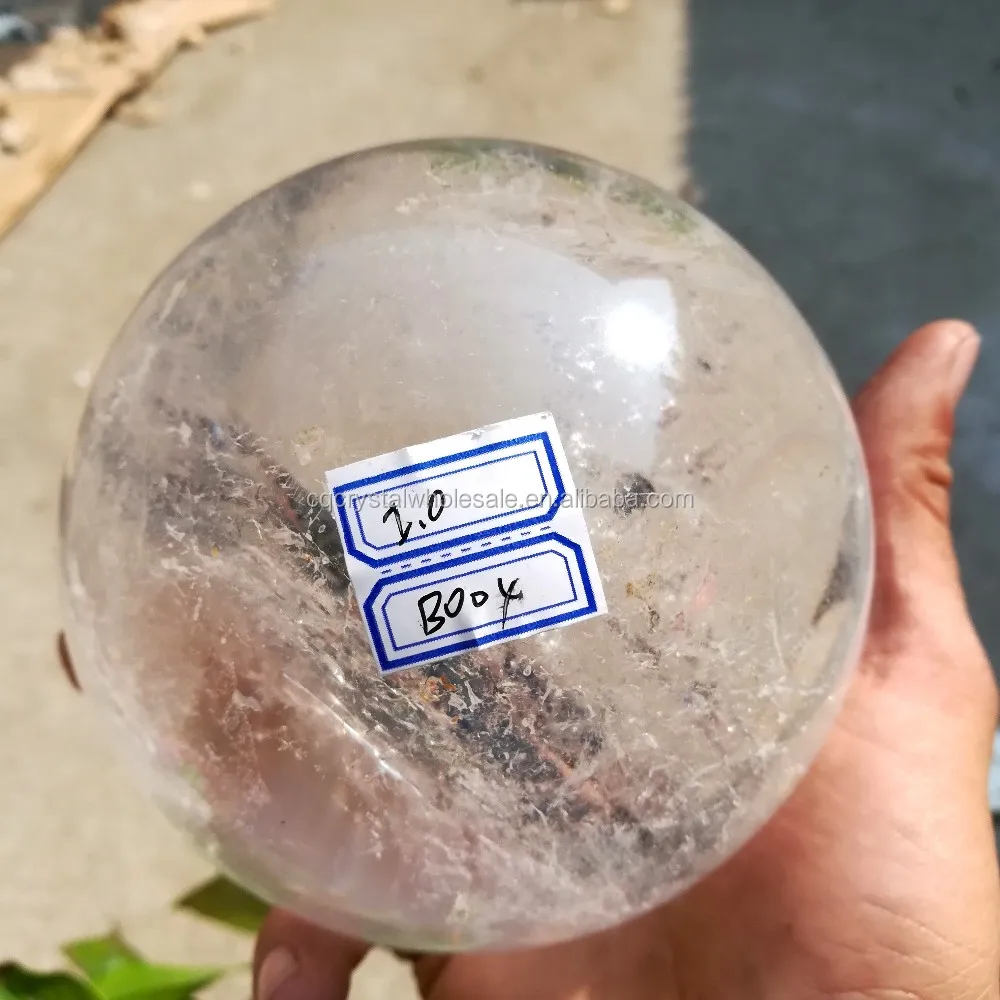 Natural Clear Quartz Crystal Ball Spheres,Clear Quartz Stone Rainbow