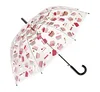Auto Open PVC Clear Cup Cakes Umbrella
