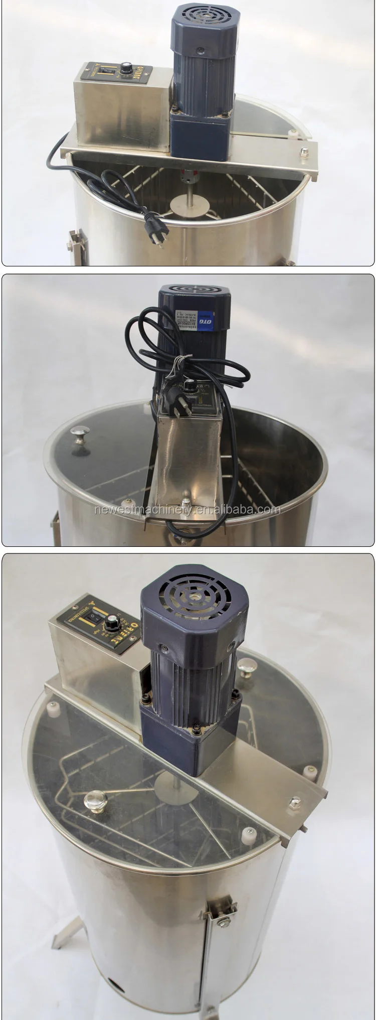 professional 6 frames radial electrical honey extractor