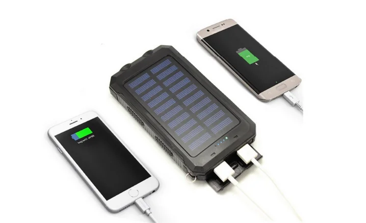 Solar Power Banks With Compass 10000mah Capacity Dual Usb - Buy Solar ...