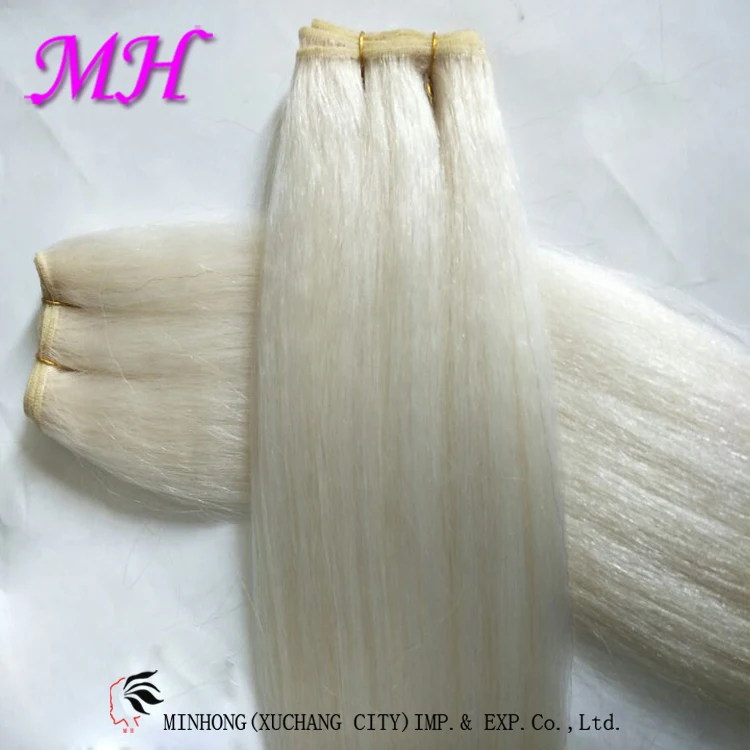 Best Material Natural White Yak Hair Double Drawn Can Be Used For Hair