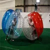 Back Half Coloured, Front Half Transparent Bubble Soccer. P1042