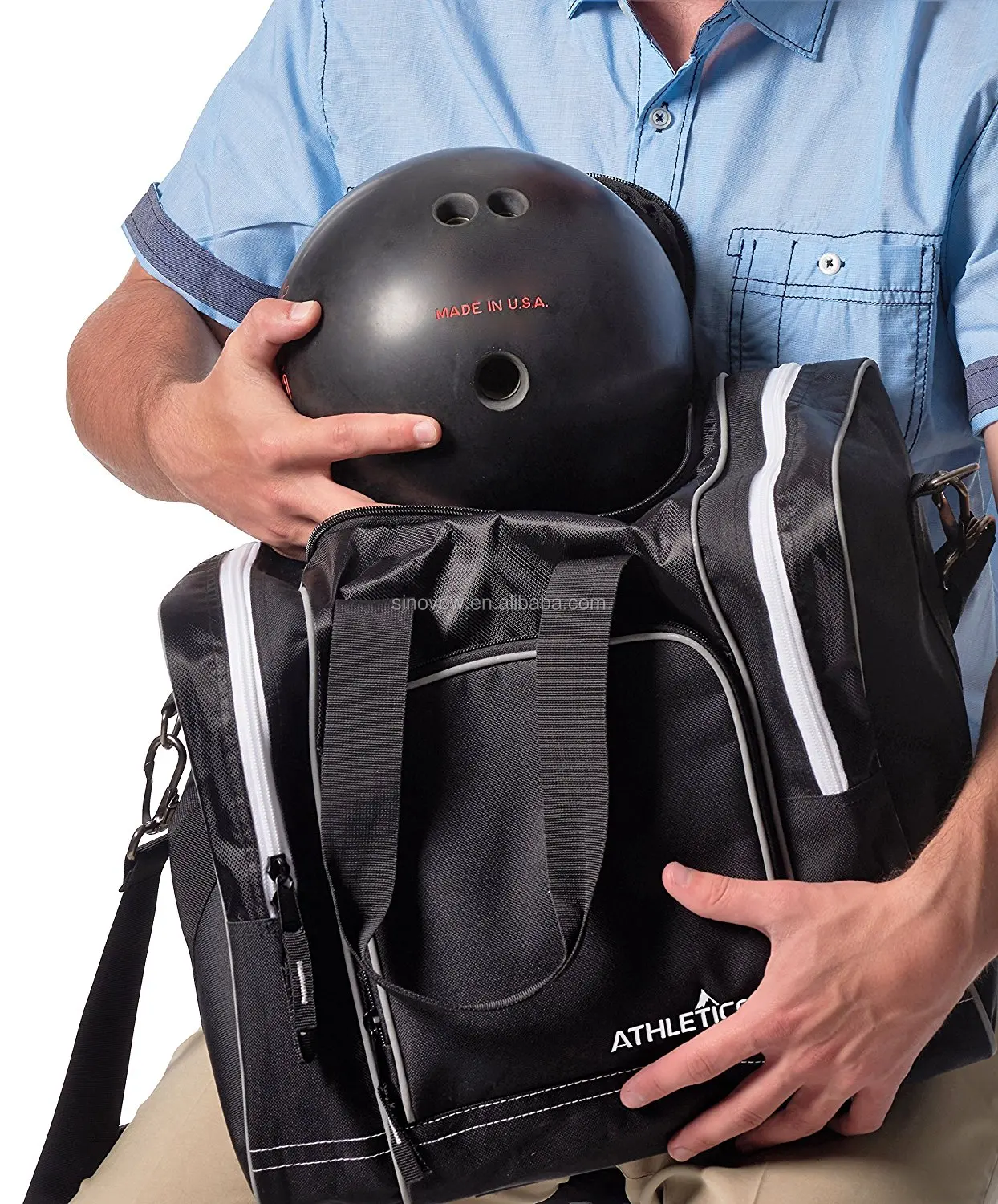Bowling Bag For Single Ball Single Ball Tote Bag With Padded Ball