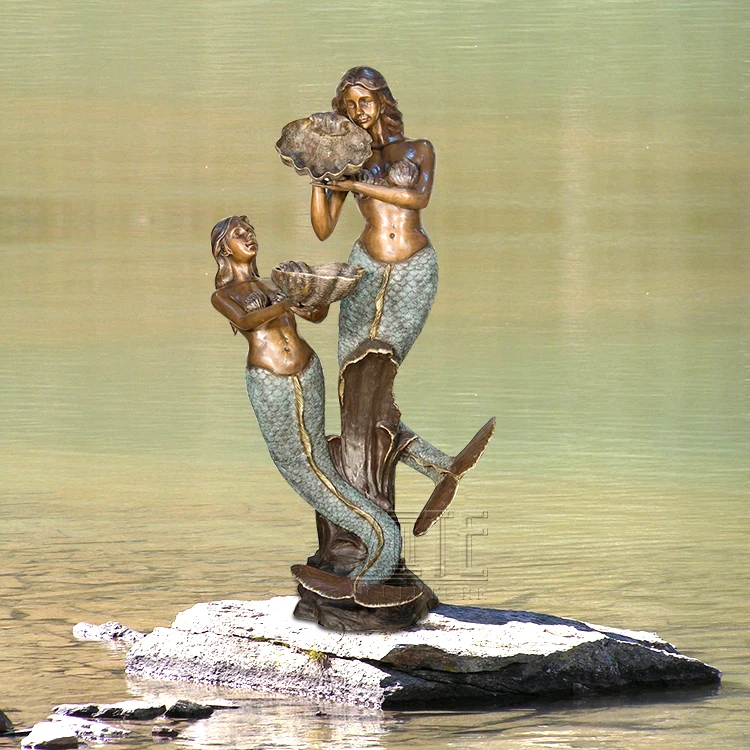 mermaid yard statue