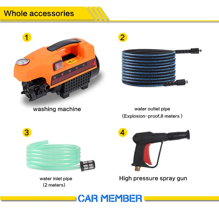 Car Member Multifunctional Commercial Portable Stable Automatic Car Wash Machine High Pressure