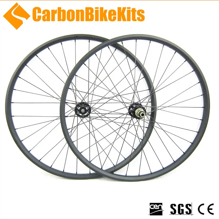 Carbonbikekits Asymmetric Full Carbon Mountain Bike Wheels Hand Build