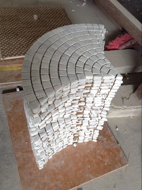 Fan Shape Carrara White Marble Mosaic Tile View Fan Shape Carrara White Marble Mosaic Tile