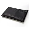Wholesale Customized Real Leather zipper file bag