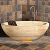 Vincentaa 2019 New Natural Stone Bowl Bathtub for Bathroom Price