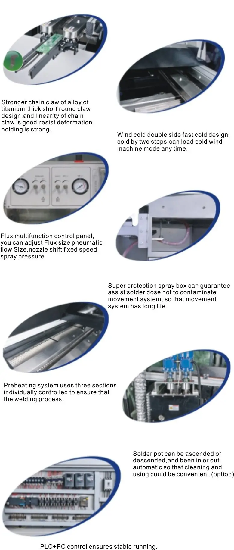 SMT Lead Free Wave Soldering Machine DIP Wave Soldering Pot Equipment for LED production line