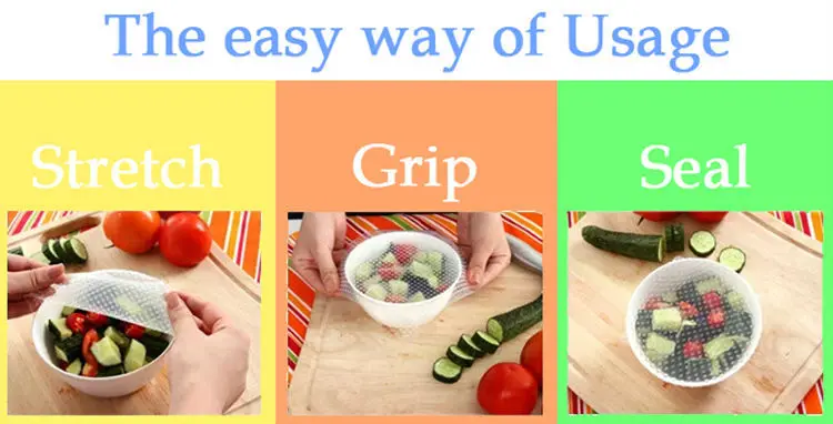 easily use silicone storage covers 