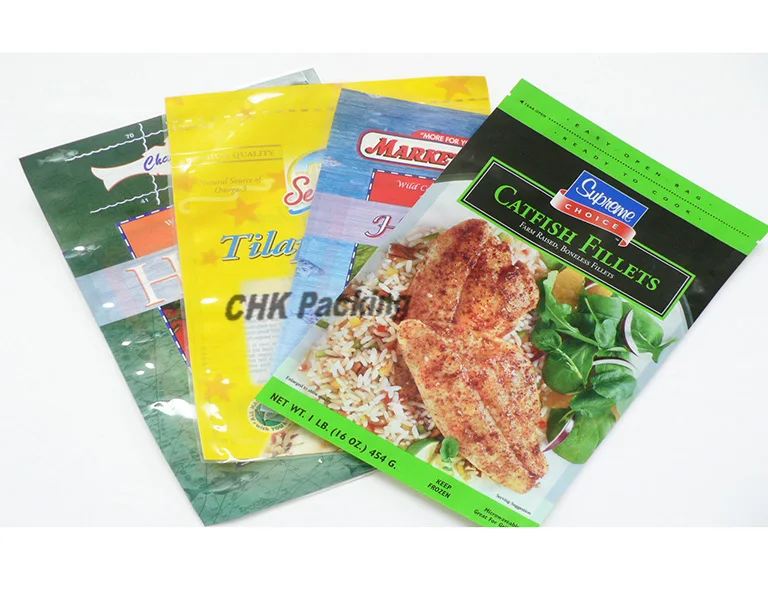 Hot Selling Food Packaging Vacuum Bag For Sea Food/Plastic Frozen Food Vaccum Bag /  frozen fish packaging bag