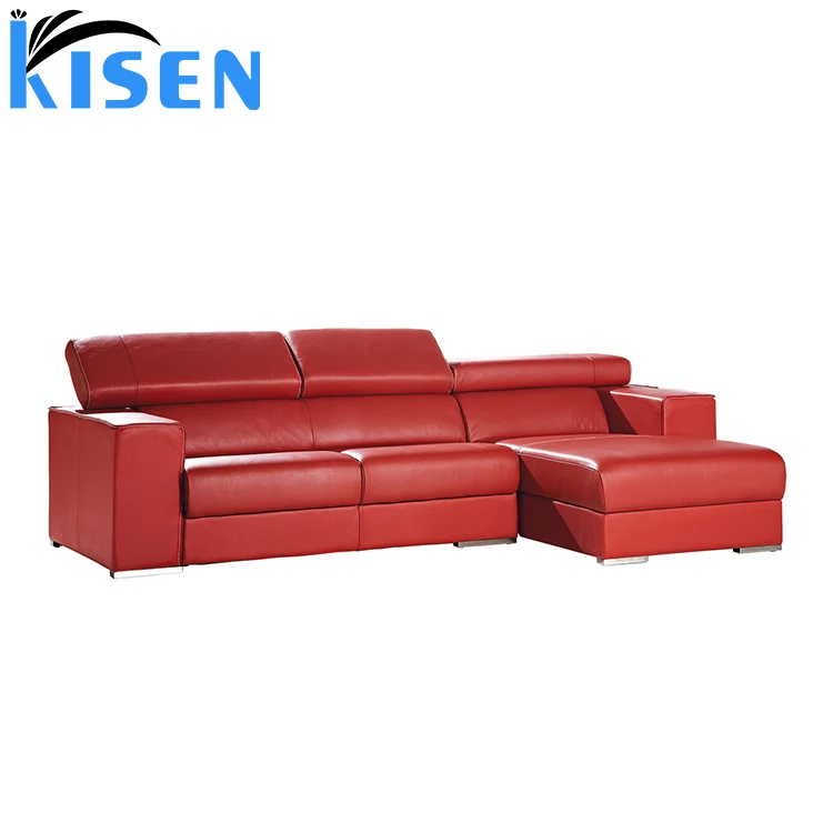 Living Room Furniture Modern Leather Red Wedding Sofa Living Room Furniture Modern Leather