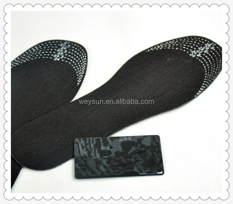 24-27 cm Cut Size Unisex Healthy Bamboo Charcoal Deodorant Shoe Pad Insoles 23g 