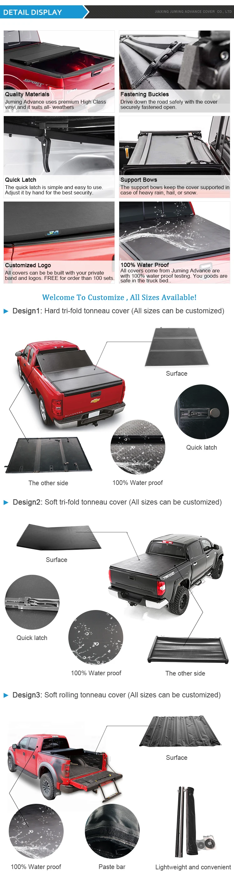 High Quality New Style Best Rolling Truck Bed Cover Accessories Soft Tonneau Covers Buy Rolling Truck Bed Covers Truck Bed Cover Accessories Soft Tonneau Product On Alibaba Com