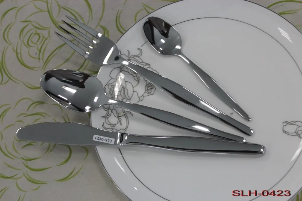 Hotel Stainless Steel Knife Fork Spoon Tableware Flatware Cutlery