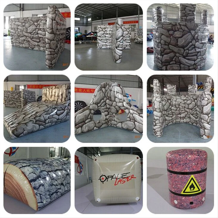 Funny Outdoor Archery Game Inflatable Bunkers Paintball For Rental
