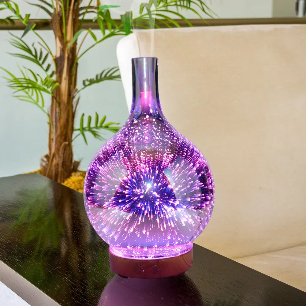 3d Glass Essential Oil Aroma Diffuser For House Decoration Buy 3d
