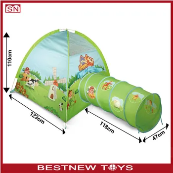 kids play tent and tunnel