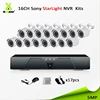 16CH 5mp H.265 + HD system starlight best ip cameras software